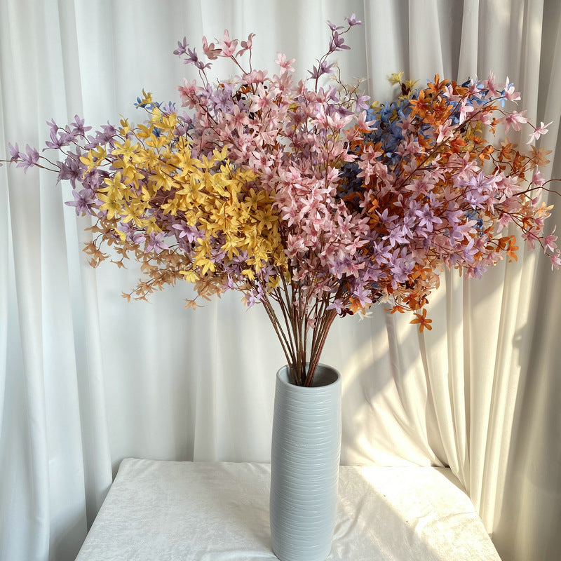 Oncidium Orchid Silk Flowers (144 Stems, 51" Long) - Lifelike 2.5" Blossoms for Weddings, Home Decor & Floral Arrangements
