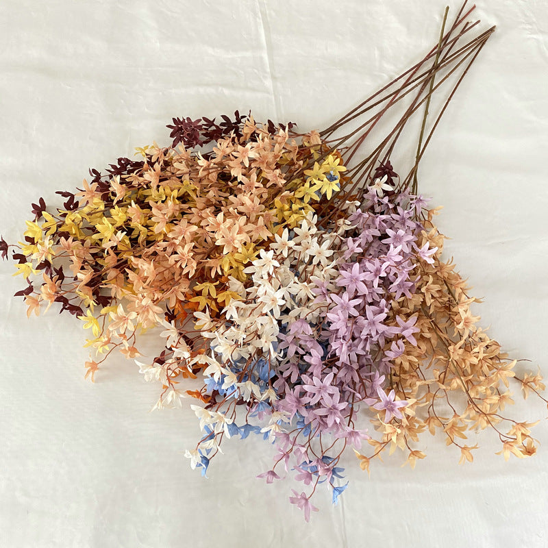Oncidium Orchid Silk Flowers (144 Stems, 51" Long) - Lifelike 2.5" Blossoms for Weddings, Home Decor & Floral Arrangements