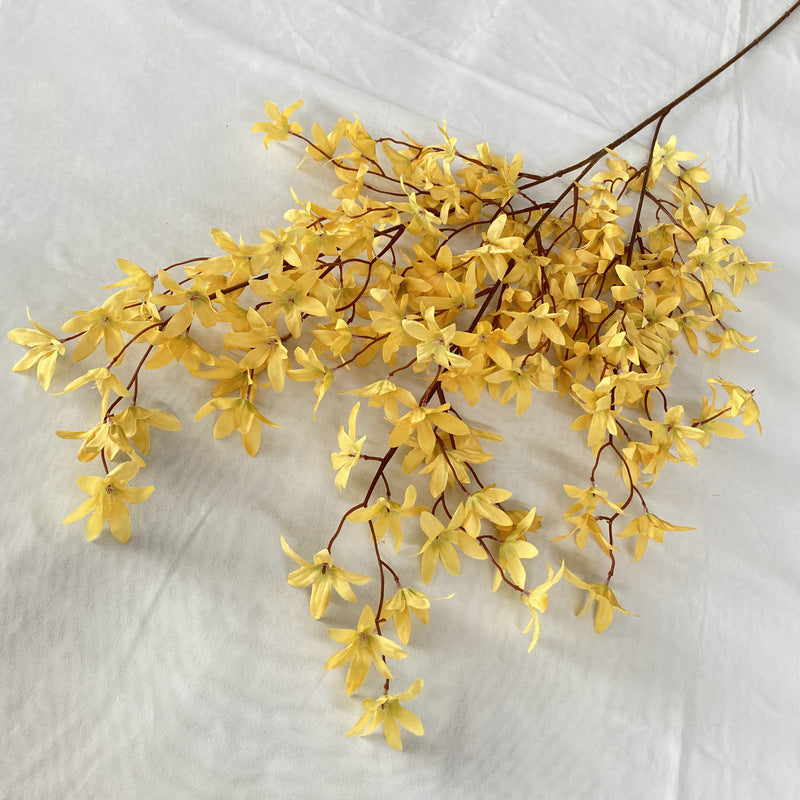 Oncidium Orchid Silk Flowers (144 Stems, 51" Long) - Lifelike 2.5" Blossoms for Weddings, Home Decor & Floral Arrangements