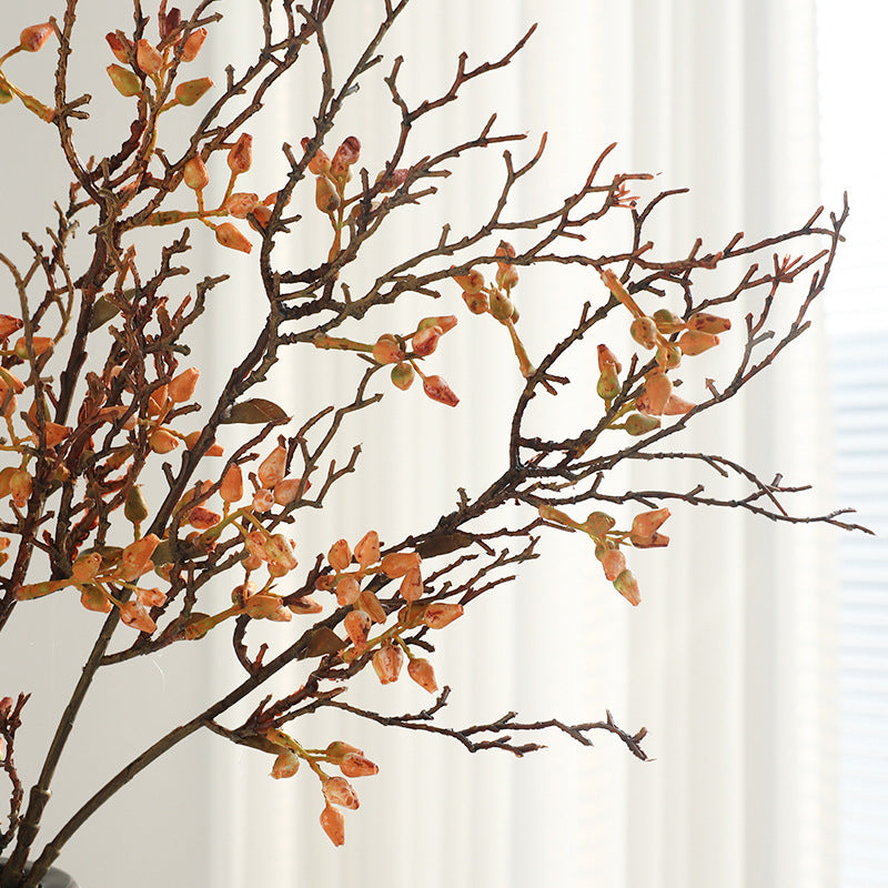 28" Realistic Dried Berry Branches, Faux Autumn Wild Fruit Stems for Vase Arrangements, Wedding Centerpieces, Rustic Home Decor