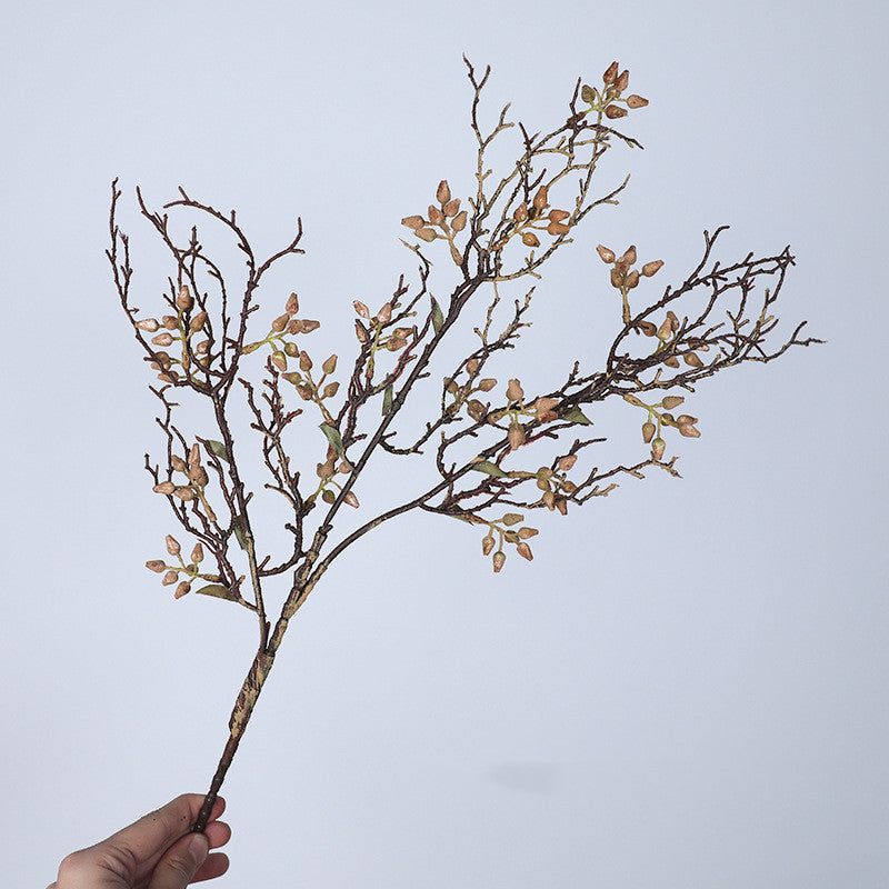 28" Realistic Dried Berry Branches, Faux Autumn Wild Fruit Stems for Vase Arrangements, Wedding Centerpieces, Rustic Home Decor