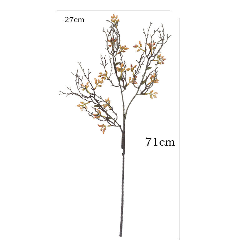 28" Realistic Dried Berry Branches, Faux Autumn Wild Fruit Stems for Vase Arrangements, Wedding Centerpieces, Rustic Home Decor