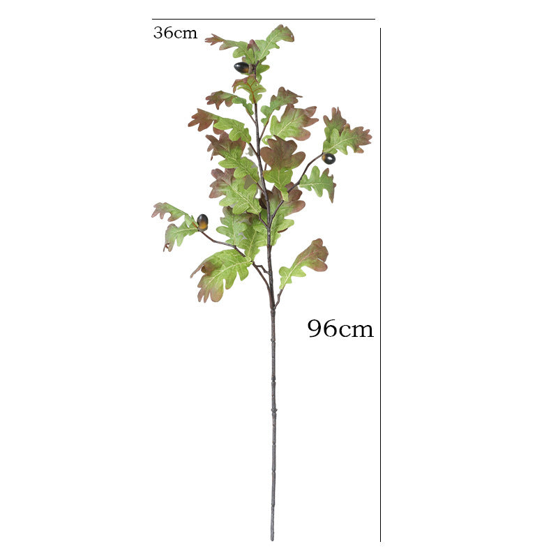 38" Realistic Faux Oak Leaf Branches, Artificial Greenery Stems for Vase Arrangements, Wedding Decor, Fall Home Decor, Bulk Wholesale