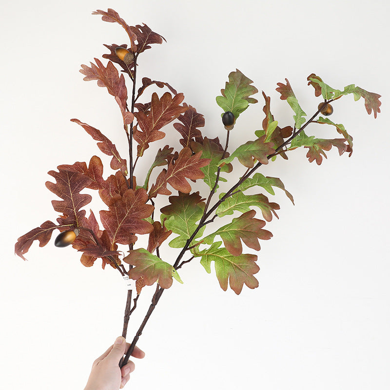 38" Realistic Faux Oak Leaf Branches, Artificial Greenery Stems for Vase Arrangements, Wedding Decor, Fall Home Decor, Bulk Wholesale