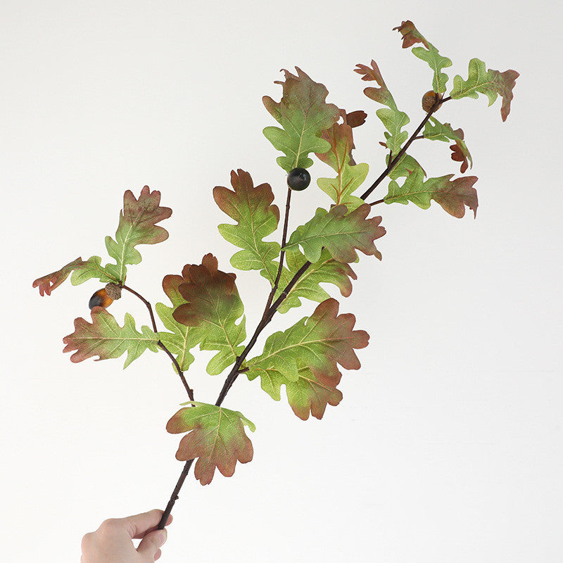 38" Realistic Faux Oak Leaf Branches, Artificial Greenery Stems for Vase Arrangements, Wedding Decor, Fall Home Decor, Bulk Wholesale