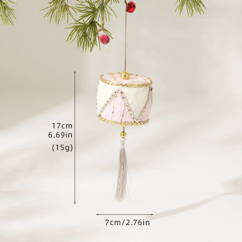 Velvet Christmas Ornament Set - 6 Elegant Pink & Green Flocked Swan Ball Decorations for Tree, Home, Weddings, Bulk Discounts