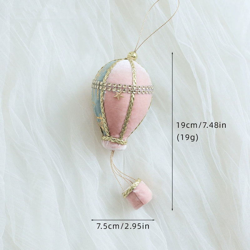 Velvet Christmas Ornament Set - 6 Elegant Pink & Green Flocked Swan Ball Decorations for Tree, Home, Weddings, Bulk Discounts