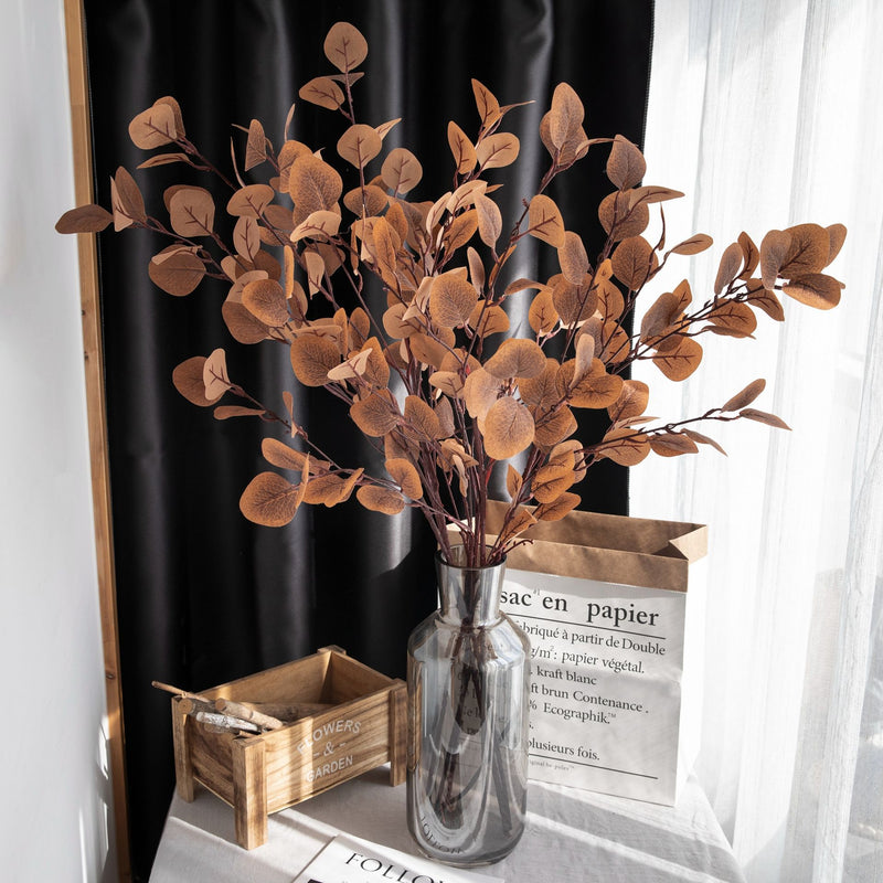 Eucalyptus Stems, 35" Real-Touch Artificial Greenery for Vases, Wedding Decor, Home & Event Styling, Bulk Discounts Available