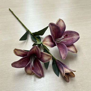 Real-Touch Silk Lily Flowers, 30" Tall, 6.5" Bloom, Perfect for Home Decor, Weddings, and Floral Arrangements