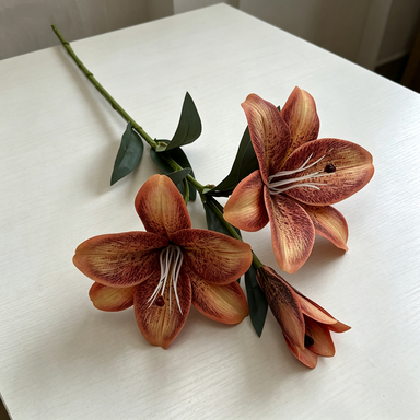 Real-Touch Silk Lily Flowers, 30" Tall, 6.5" Bloom, Perfect for Home Decor, Weddings, and Floral Arrangements