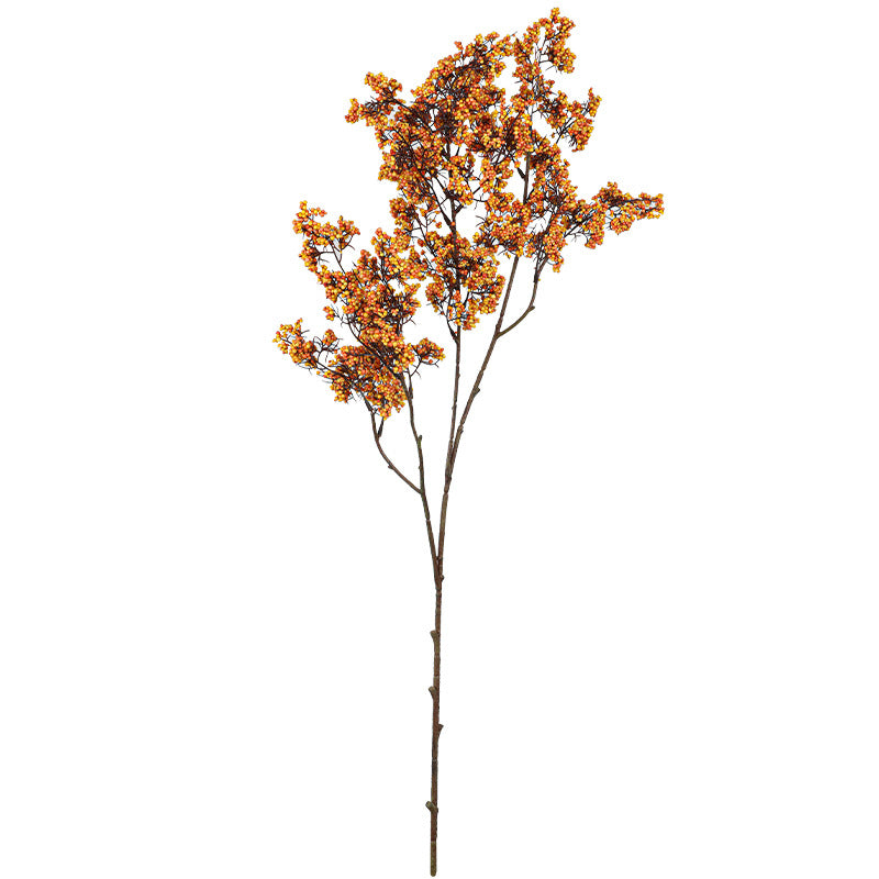 35" Realistic Artificial Foam Lucky Berry Stems, Lifelike Greenery Bouquet for Home Decor, Wedding Centerpieces, Vase Arrangements