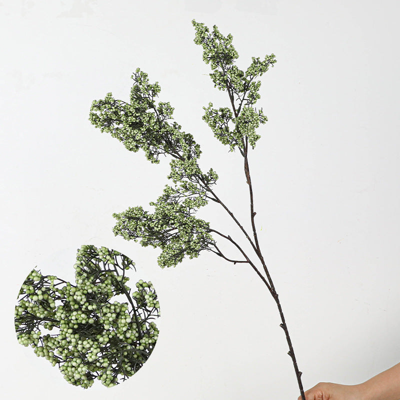 35" Realistic Artificial Foam Lucky Berry Stems, Lifelike Greenery Bouquet for Home Decor, Wedding Centerpieces, Vase Arrangements
