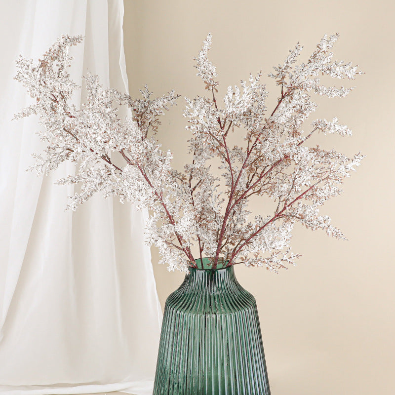 43" Frosted Mist Faux Rime Branches, Real-Touch Foam Florals for Wedding Centerpieces, Winter Home Decor, Holiday Displays & Commercial Spaces