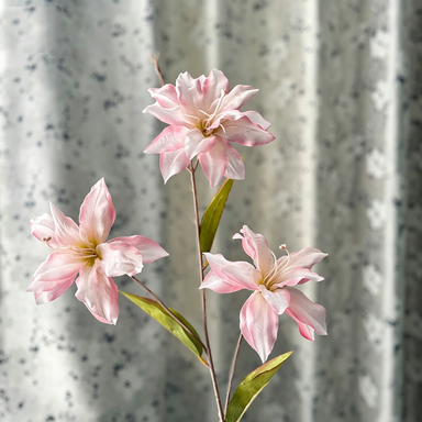 Artificial Lilies,  33" Tall, White Silk Flowers for Wedding Decor, Home Arrangements, Events, Bulk Discounts Available