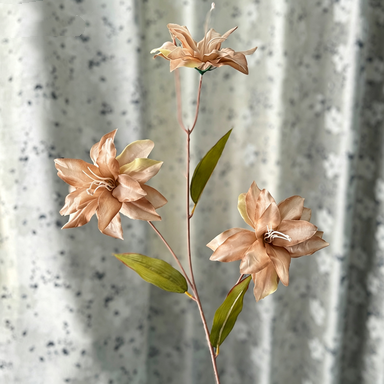 Artificial Lilies,  33" Tall, White Silk Flowers for Wedding Decor, Home Arrangements, Events, Bulk Discounts Available