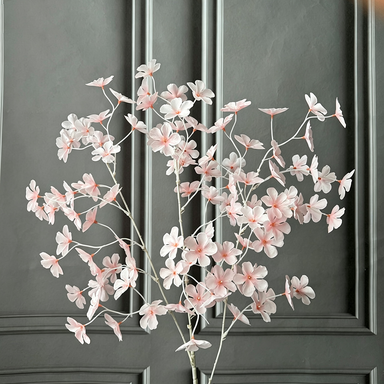 Real-Touch Apple Blossom Stems, 43" Tall, Pink Faux Flowers for Vase Arrangements, Wedding Decor, Home Styling