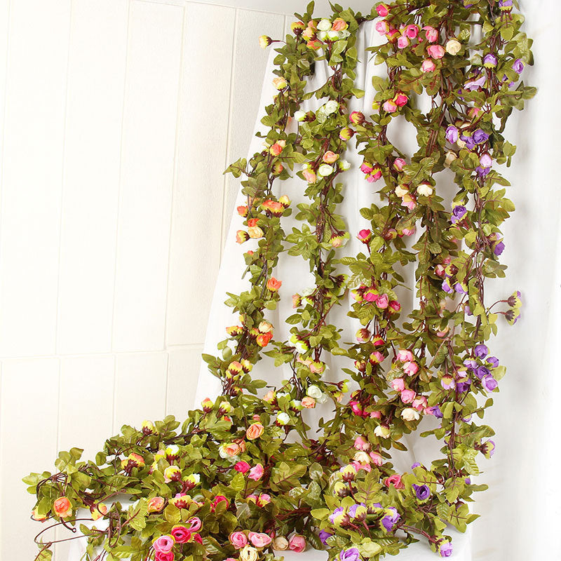 42 Silk Rose Heads with Buds, 87" Long, Realistic Faux Roses for Weddings, Home Decor, Vase Arrangements, Bulk Discounts