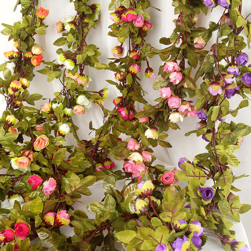 42 Silk Rose Heads with Buds, 87" Long, Realistic Faux Roses for Weddings, Home Decor, Vase Arrangements, Bulk Discounts