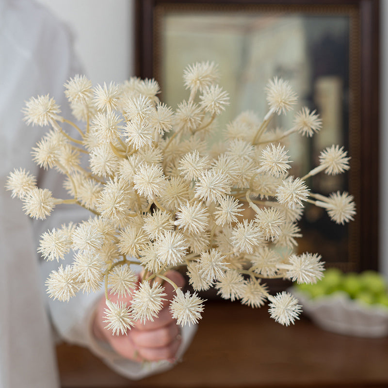Autumn Chestnut Burr Stems, 11" Realistic Faux Fall Branches, Rustic Home Decor, Wedding Centerpieces, Bulk Wholesale Florist Supplies