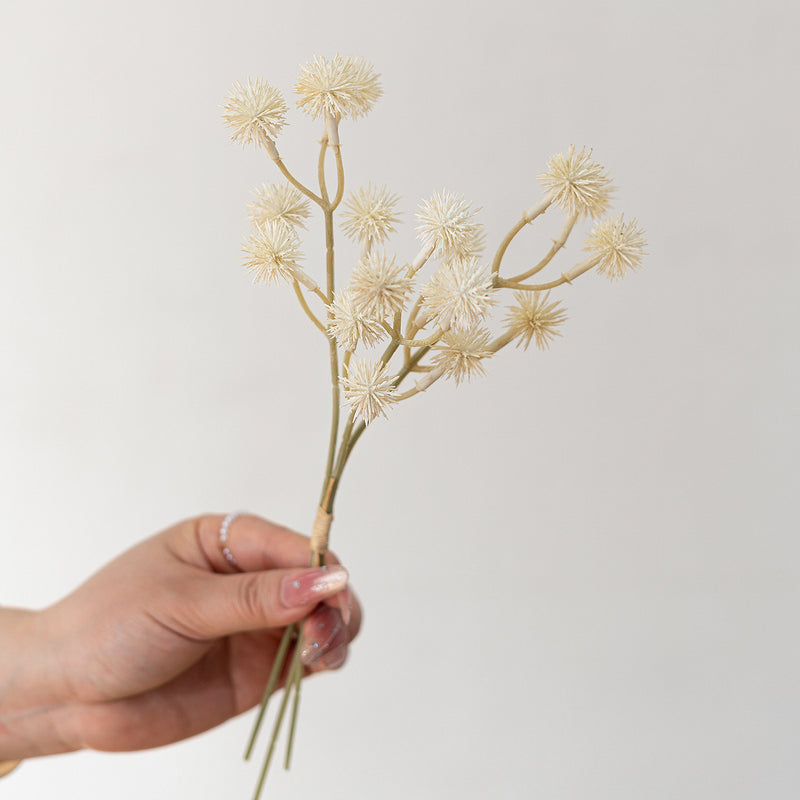 Autumn Chestnut Burr Stems, 11" Realistic Faux Fall Branches, Rustic Home Decor, Wedding Centerpieces, Bulk Wholesale Florist Supplies