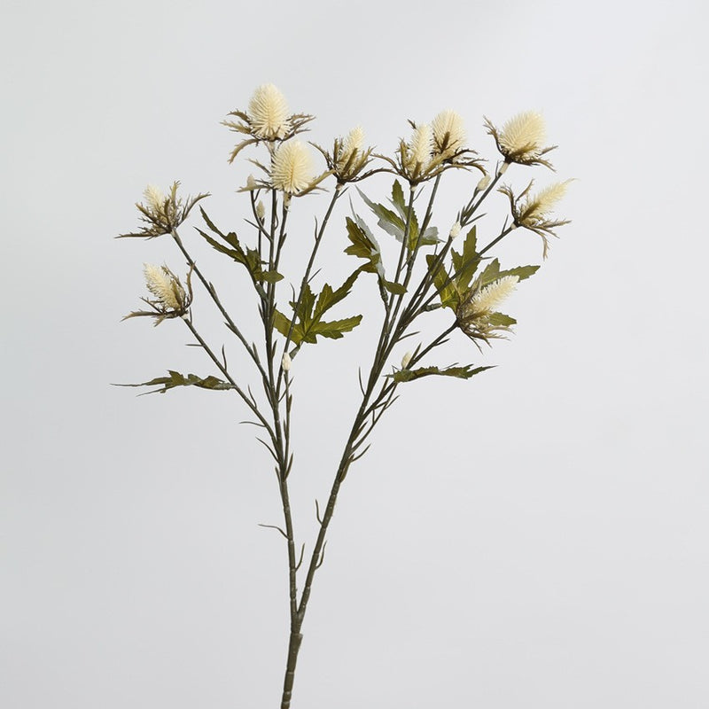 Eryngium Artificial Flowers, 27" Real-Touch Faux Sea Holly Stems, Set of 2 - Rustic Home Decor, Wedding Centerpieces, DIY Floral Arrangements