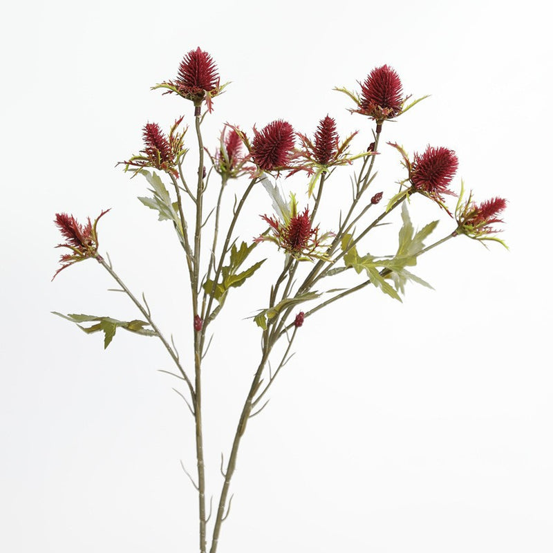 Eryngium Artificial Flowers, 27" Real-Touch Faux Sea Holly Stems, Set of 2 - Rustic Home Decor, Wedding Centerpieces, DIY Floral Arrangements