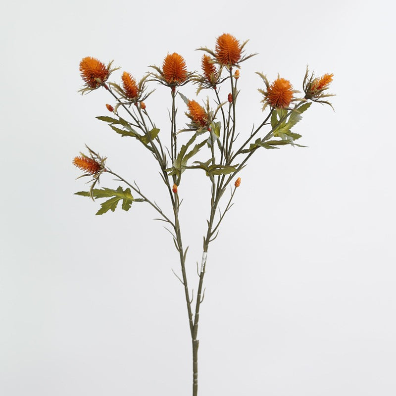 Eryngium Artificial Flowers, 27" Real-Touch Faux Sea Holly Stems, Set of 2 - Rustic Home Decor, Wedding Centerpieces, DIY Floral Arrangements