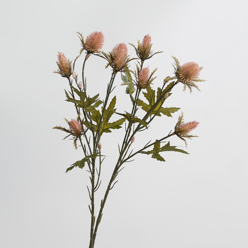 Eryngium Artificial Flowers, 27" Real-Touch Faux Sea Holly Stems, Set of 2 - Rustic Home Decor, Wedding Centerpieces, DIY Floral Arrangements