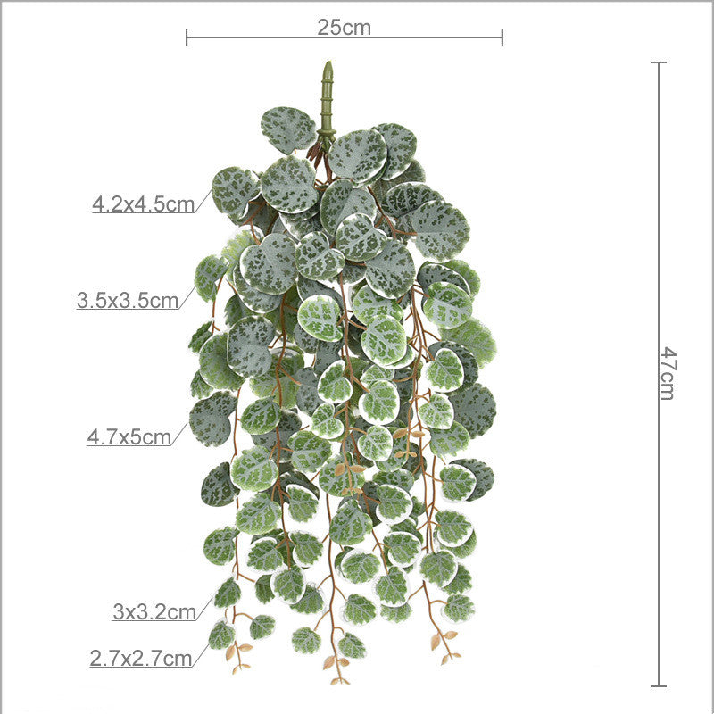126 Leaf Real-Touch Silver Dollar Eucalyptus Vine - 19" Lifelike Faux Greenery for Wedding Decor, Hanging Planters, Home & Event Styling