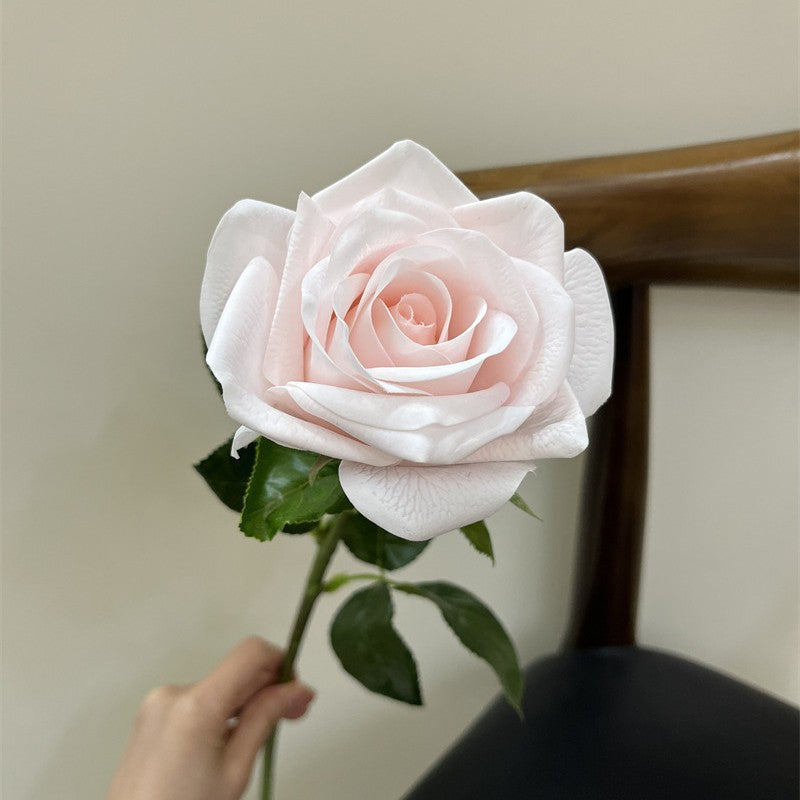 Real-Touch Faux Carolina Rose, 26" Stem, 4" Bloom, Perfect for Vase Arrangements, Wedding Bouquets, and Home Decor