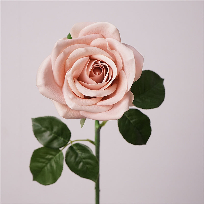 Real-Touch Faux Carolina Rose, 26" Stem, 4" Bloom, Perfect for Vase Arrangements, Wedding Bouquets, and Home Decor