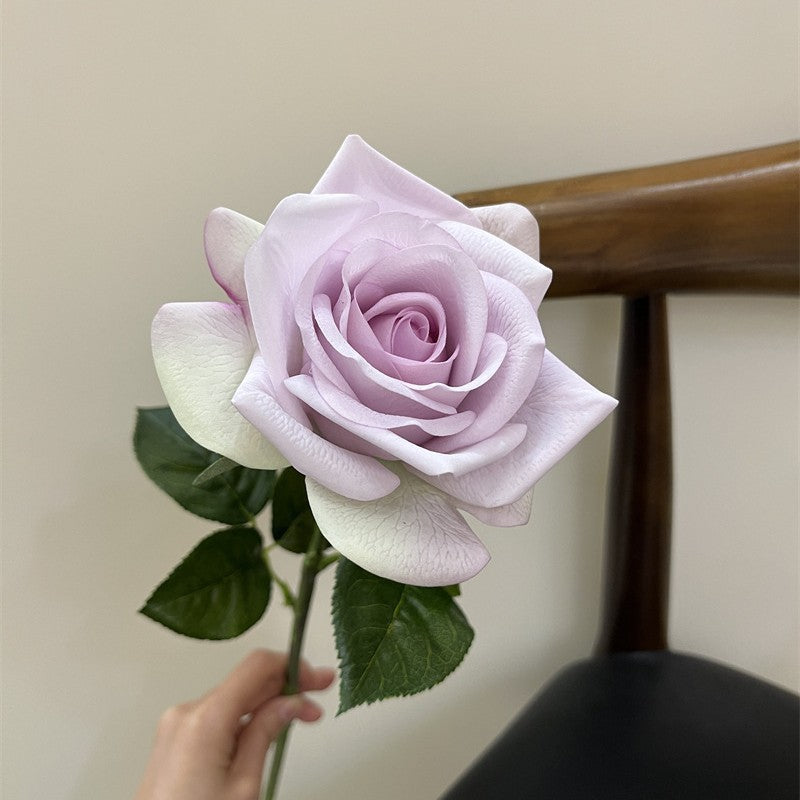 Real-Touch Faux Carolina Rose, 26" Stem, 4" Bloom, Perfect for Vase Arrangements, Wedding Bouquets, and Home Decor