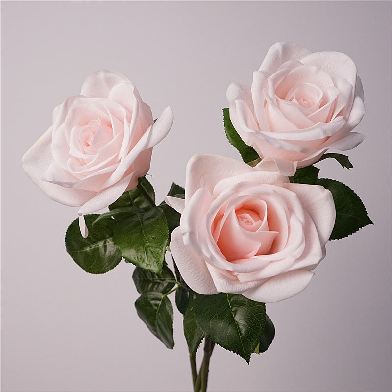 Real-Touch Faux Carolina Rose, 26" Stem, 4" Bloom, Perfect for Vase Arrangements, Wedding Bouquets, and Home Decor
