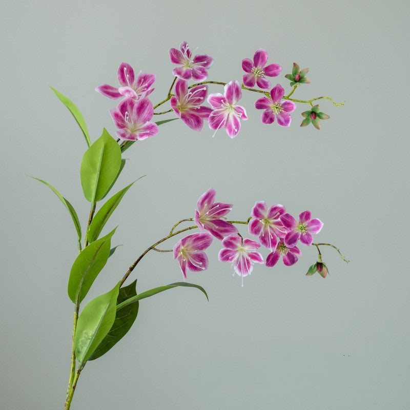 Artificial Crabapple Blossom Stem, 39" Tall, Real-Touch Plastic, 16 Blooms, Perfect for Wedding Decor, Home Arrangements, and Vase Displays