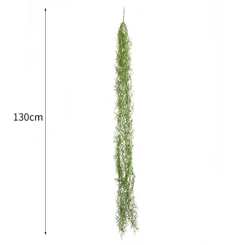 Realistic Hanging Air Plant Vine, 51" Long, Faux Tillandsia for Home Decor, Wedding Arrangements, and Indoor Wall Accents