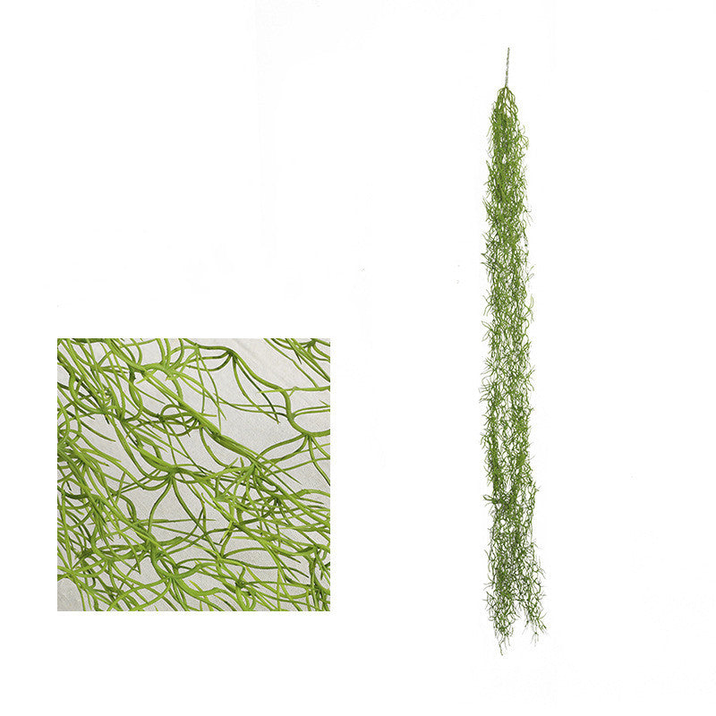 Realistic Hanging Air Plant Vine, 51" Long, Faux Tillandsia for Home Decor, Wedding Arrangements, and Indoor Wall Accents