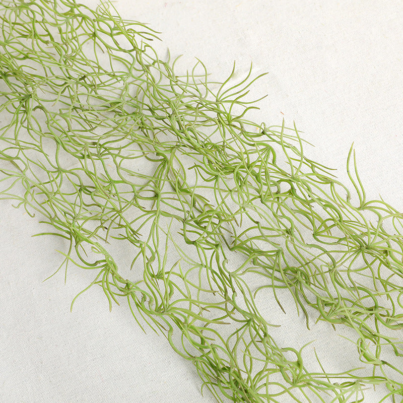Realistic Hanging Air Plant Vine, 51" Long, Faux Tillandsia for Home Decor, Wedding Arrangements, and Indoor Wall Accents