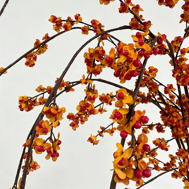 70" Realistic Faux Celastrus Vine, Retro Fall Foliage, Perfect for Home Decor, Weddings, and Commercial Spaces