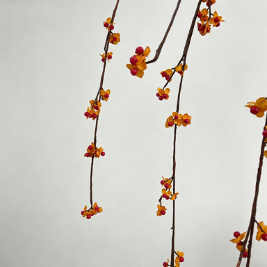 70" Realistic Faux Celastrus Vine, Retro Fall Foliage, Perfect for Home Decor, Weddings, and Commercial Spaces