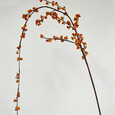 70" Realistic Faux Celastrus Vine, Retro Fall Foliage, Perfect for Home Decor, Weddings, and Commercial Spaces
