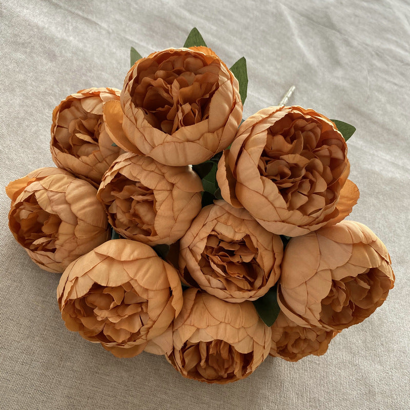 Peony Stems, Set of 10 Artificial Peony Flowers, 19" Tall with 3" Blooms, Modern Home Decor, Wedding Centerpieces, DIY Floral Arrangements