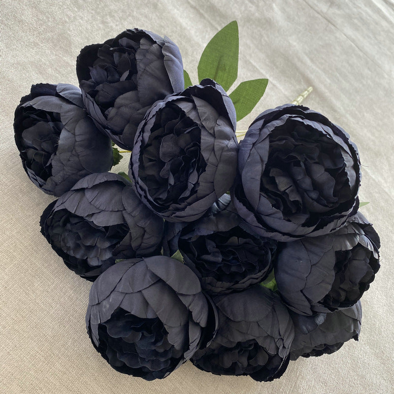 Peony Stems, Set of 10 Artificial Peony Flowers, 19" Tall with 3" Blooms, Modern Home Decor, Wedding Centerpieces, DIY Floral Arrangements