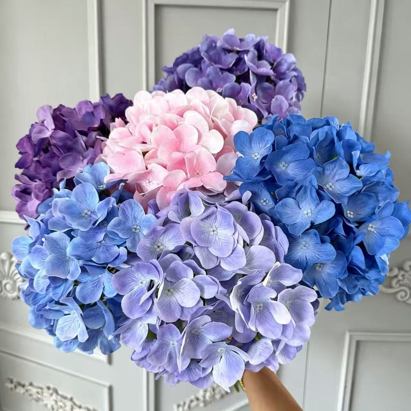 Hydrangea Artificial Flower, 26"  Perfect for Weddings, Home Decor, Vase Arrangements