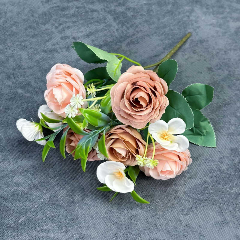Realistic Silk Roses, 2 Stems, 11" Tall, Perfect for Weddings, Home Decor, and Vase Arrangements
