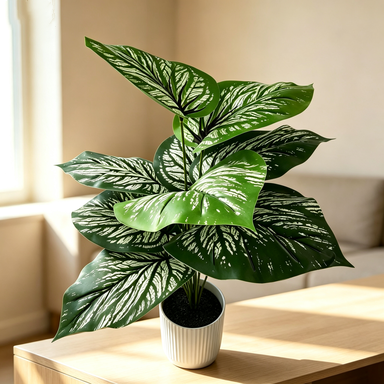 20" Realistic Artificial Palm Tree Plant, Silk Faux Greenery for Home Decor, Wedding Centerpieces, Office & Commercial Displays