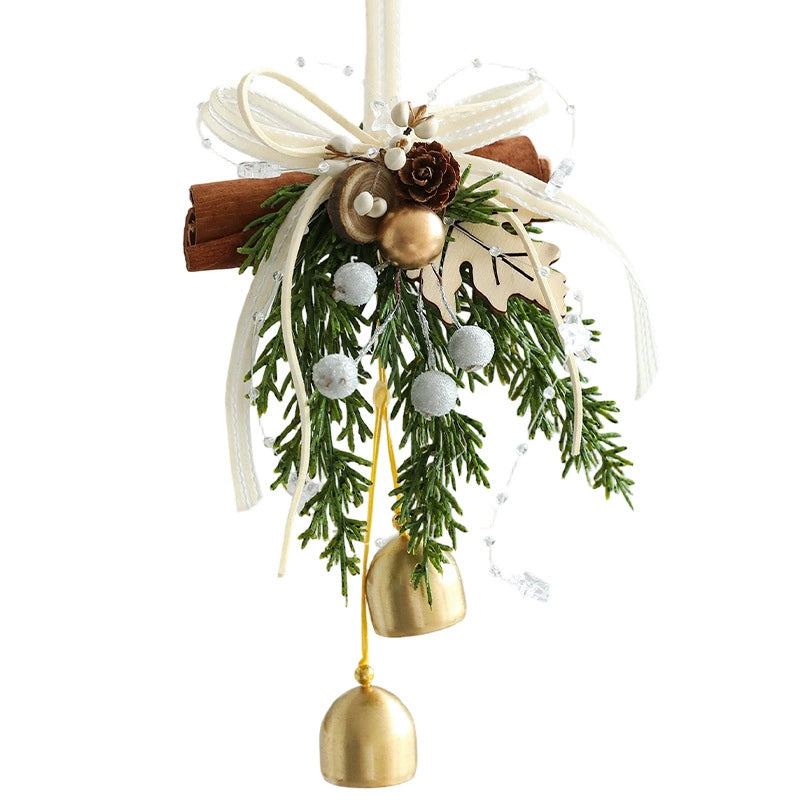 Luxury Christmas Bell Ornaments Set - 9 Styles for Door Hanging, Tree Decor, Window Display & Wall Hangings, Faux Floral Arrangements, Holiday Party Decor