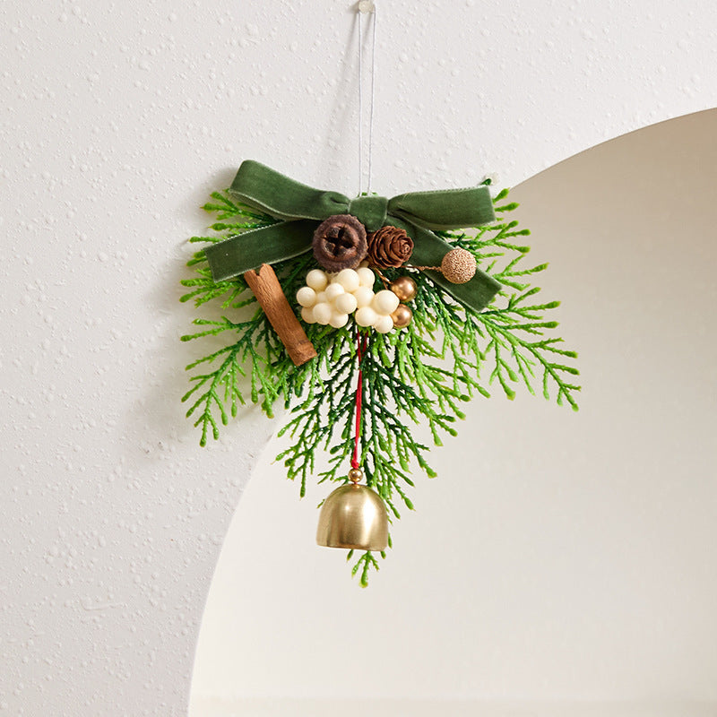 Christmas Bell & Bow Ornaments Set, 6.5" Holiday Decorations with Ribbon, 6 Styles for Tree, Mantel, Wreath & Gift Wrapping