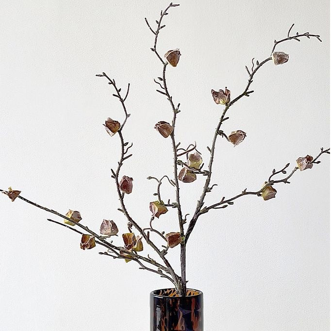 Real-Touch Silk Hibiscus Stem, 28" Long, Natural Green, Perfect for Vase Arrangements, Home Decor, Weddings & Events