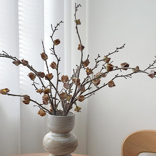 Real-Touch Silk Hibiscus Stem, 28" Long, Natural Green, Perfect for Vase Arrangements, Home Decor, Weddings & Events