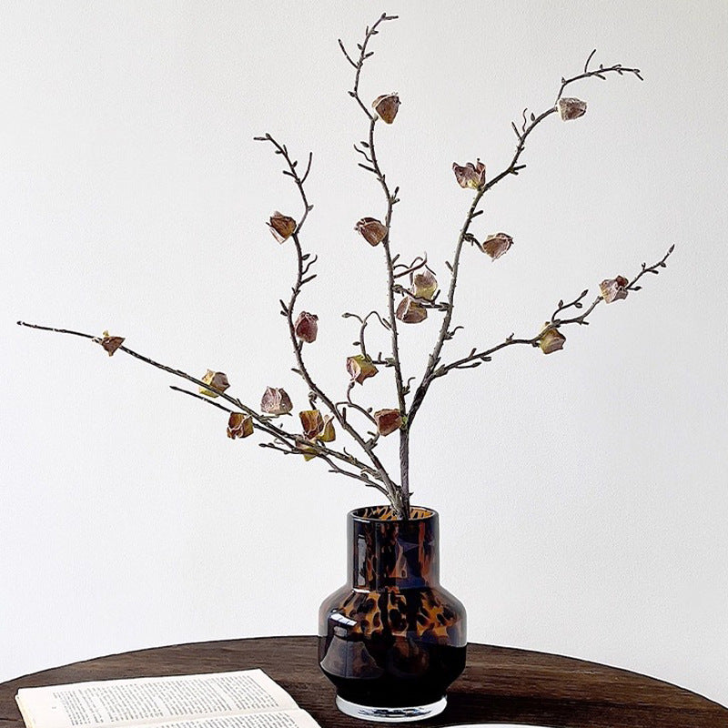 Real-Touch Silk Hibiscus Stem, 28" Long, Natural Green, Perfect for Vase Arrangements, Home Decor, Weddings & Events